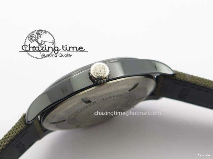 MIROTIME 0208 SunProtective MARK XVII IW324702 Real Ceramic MK Best Edition Green Dial On Green Nylon Strap A 7288